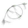 10Pcs Anti-Tangle Soft Steel Wire Rigs, 70LB Line with Luminous Beads, Complete Bottom Pulley Rope Set for Saltwater Sea Fishing