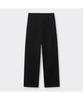 Keoseuuteommellou Black Straight Fit Cotton Pants Cwpas26111Bkx