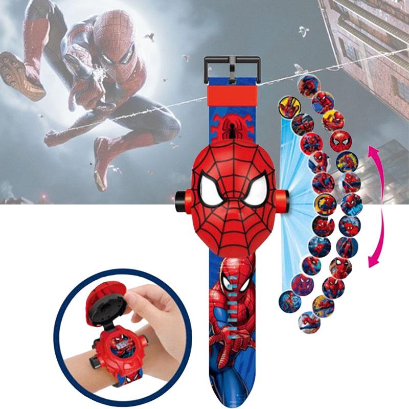 Cartoon Electronic Ultraman Watch For Kids 3-8 Years Old With Projection And Light Feature