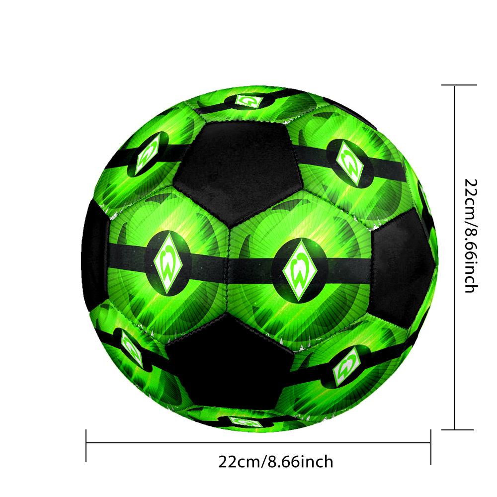 SV Werder Bremen Soccer Ball Colorful All Ages Machine Stitched PVC Competition Ready Durable High-Bounce.SIZE5