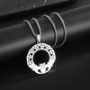 European and American Temu Popular Irish Stainless Steel Hollow Necklaces Are Popular