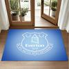 Everton Football Design Crystal Velvet Rug Soft Decorative Mat for Bedroom Entrance