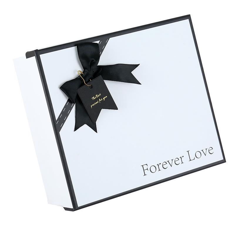 Pure White Bow Gift Box for Lipstick & Perfume Packaging