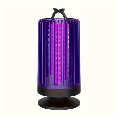 USB-Ladung Tragbarer Elektrischer Mückenvernichter LED-Licht Welleninduktion Stoß, Retro Kreatives Design, 6-8h Akkulaufzeit, Geeignet für Zuhause Schlafsaal