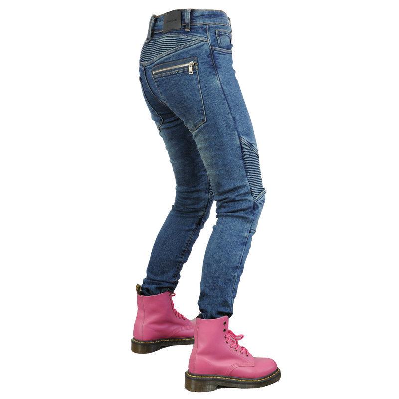 Motorcycle Jeans Female Rider Anti-Fall Motorcycle Cycling Pants Anti-Tear Kevlar Abrasion Resistant