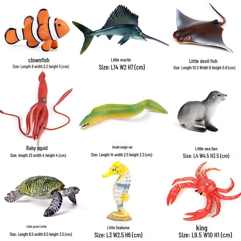 Polar Wildlife Animal Model Toy Set: Polar Bear & Penguin