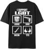 (Back) Funny I Support LGBT Bisexual Transgender Lesbian Gay Pride T-Shirt