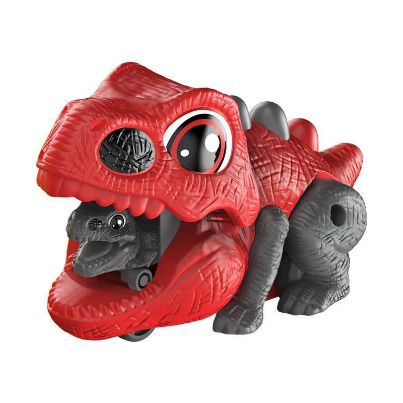 Inertial Dinosaur Car Launcher King Kong Parent-child Battle Boy Gift Plastic Animal Shape