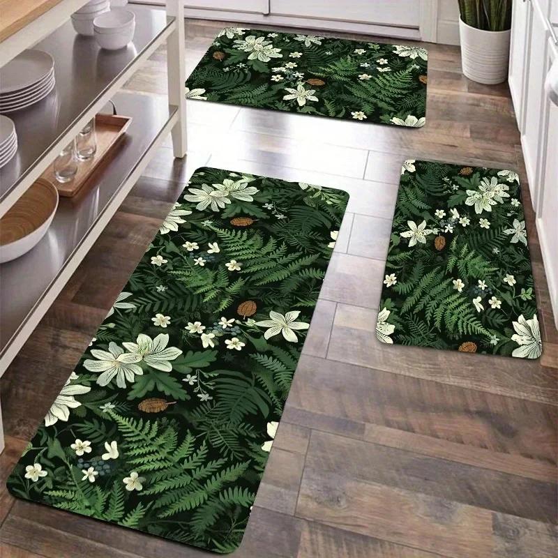1PC Pumpkin pattern Door Mats Kitchen Rugs Non-Slip Pop arts design Living room Rugs Bath Mat Carpet for Home Sink Laundry Decor