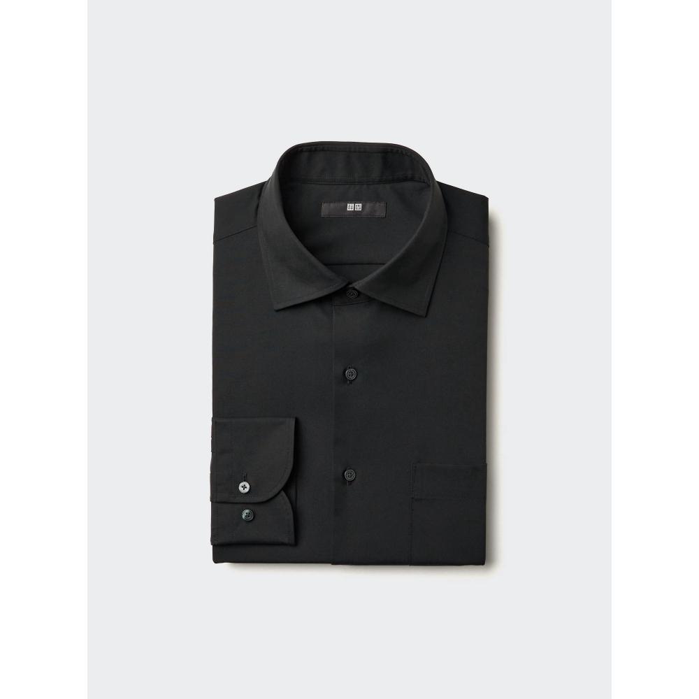 Uniqlo Japan Fine Cloth Shirt Semi Wide