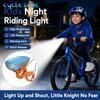 2-in-1 Kids Bike Front Light with Horn Children's Bell Flashlight Bicycle Headlight Night Riding Safety Lamp Cycling Accessories2