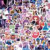 KPop Demon Hunters Creative Stickers Cartoon Characters Rumi Zoey Mira Cute Graffiti Stickers Waterproof Stickers Birthday Gifts
