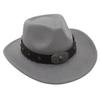 Gekreuztes Stierkopf-Abzeichen Zylinderhut Westlicher Cowboyhut Britischer Jazzhut Nationaler Stil Filzhut Ritterhut Elegant