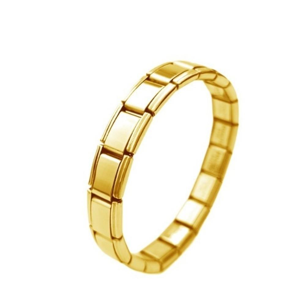Square Modular Stainless Steel Bracelet Stretchable Elastic Hand Chain  Birthday