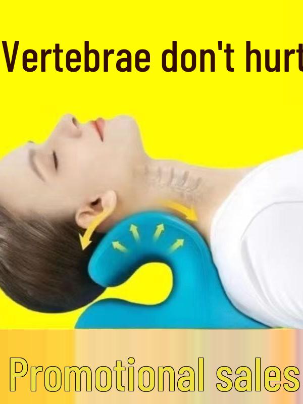 Cervical Spine Pillow with Neck Curvature Corrector & Massager