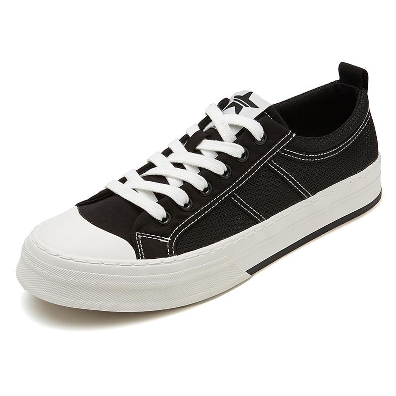 Modne męskie płócienne buty na co dzień Antypoślizgowe Buty do jazdy pracy Lekkie Oddychające Sznurowane Buty dla studentów SS25601