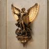 Archangel Wall Sconce Feathered Appendages Lamp Bronze