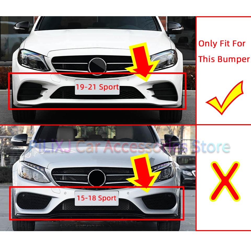 For Mercedes-Benz C W205 Sport Model 2019 2020 2025 Front Rear Bumper Towing Hook Cover Hauling Cap Decoration Shell #2058856402