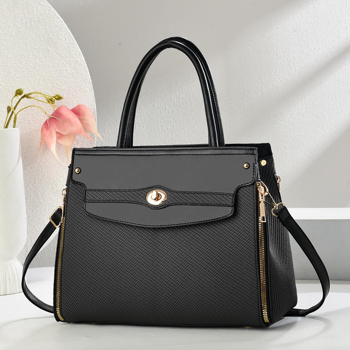 

Новая большая вместимость легкий роскошный высококачественный мягкий прочный модный изысканный легкий дорожный уличный кроссбоди на плечо чёрный