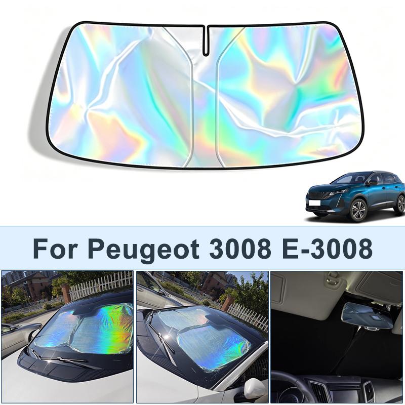 Foldable Front Windshield Sun Shade For Peugeot 3008 E-3008 UV Reflective Sun Protection Cover Car Interior Accessories