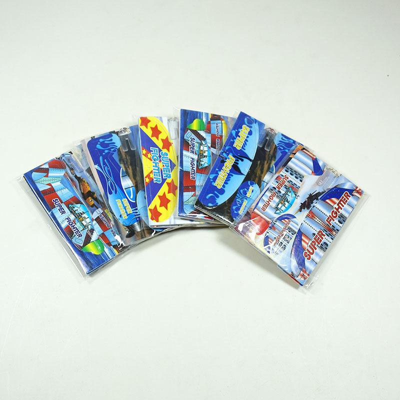 60Pcs/bag Mini Foam Airplane DIY Colourful Children's Puzzle Toys Funny Aircraft Model Outdoor Toys Kindergarten Reward Gifts