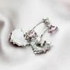 Heart Belly Button Rings Pink Women  Belly Ring Dangle Navel Piercing Barbell Pircing Body Jewelry