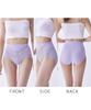 Nissen Shapewear Cotton Blend Supports the Stomach and Lace Smoky Size 3L Women's 3-in-1 Girdle, Stretch, Hips, Deep-Length Panties, 4-Pack, Color,