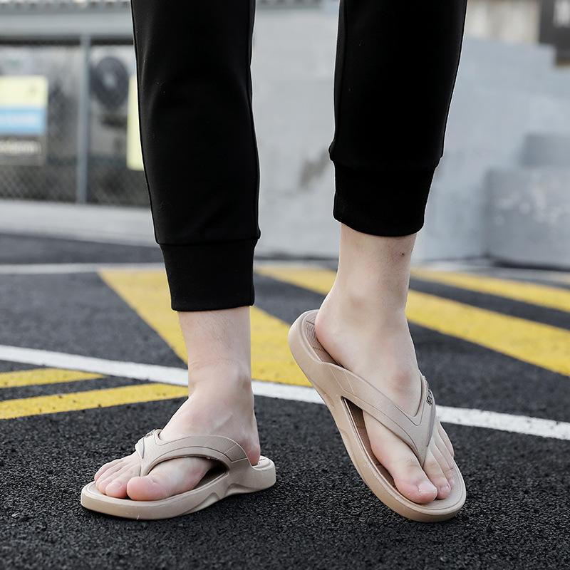 Casual fashion wear-resistant flip-flops men's summer soft bottom non-slip beach pinch foot cool slippers