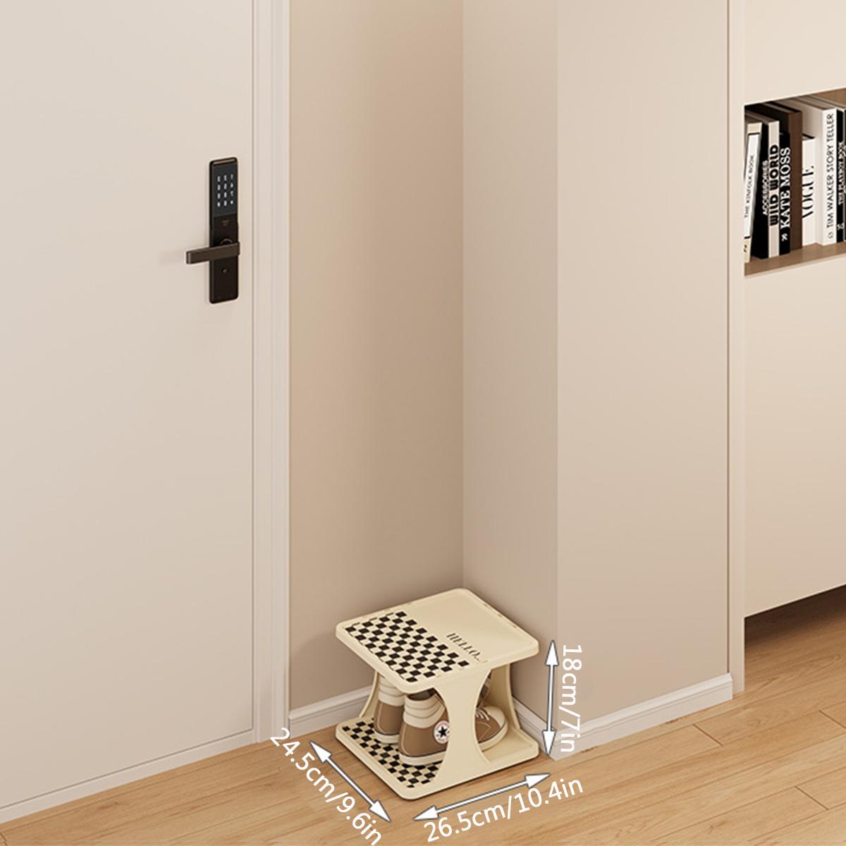 Household Dormitory Multi-layer Sewn Checkerboard Shoe Storage Rack