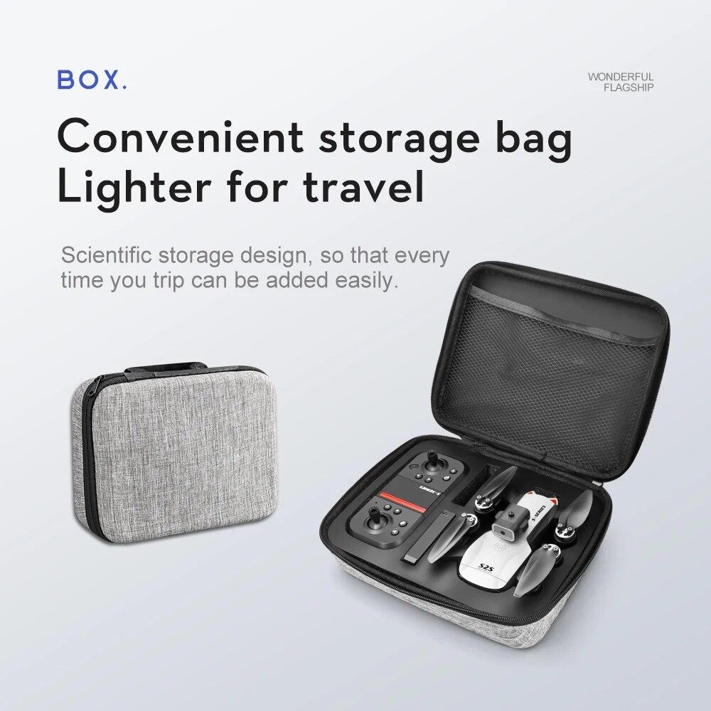 Nový dron S2S 8K HD s duální kamerou Bezkomutátorový motor pro vyhýbání se překážkám Dron RC vrtulník Profesionální skládací kvadrokoptéra