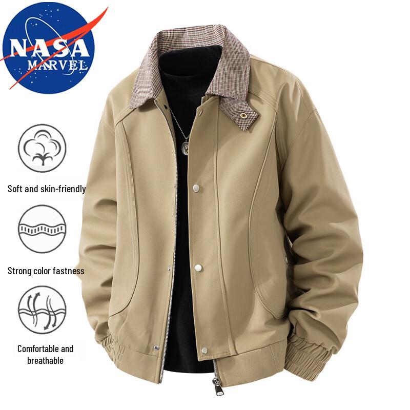NASA MARVEL Men's Casual Lapel Workwear Jacket