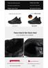 Shuangxing 2024 Men's Black Low-Top Winter Sports Shoes with Plush Lining