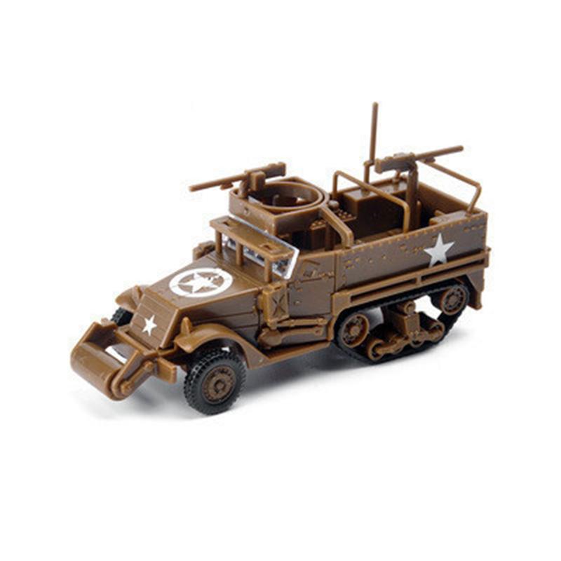 4D 1/72 Military Vehicles Model Truck Tank Jeeps Armored Transport Car Fighting Chariot Building Sand Table Scene Boy Toy Gift