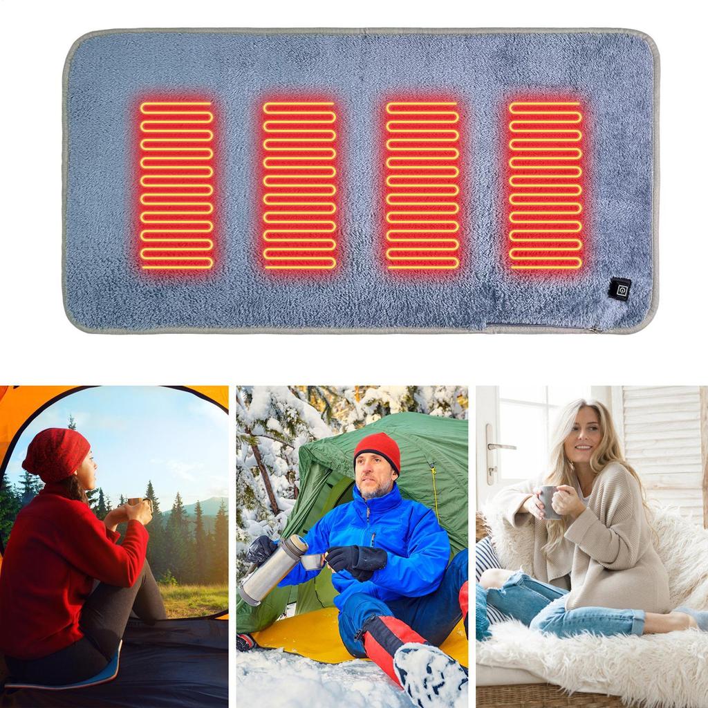 Heated Seat Covers USB Powered Portable Mat Lightweight Bleachers Heat Seat Cover For Indoor Outdoor Travel Camping Fishing