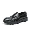 Fashion Men Luxury Brand Mens Loafers Leather Fashion Dress Shoes Handmade Men's Flats Walking Shoes All-match Mens Slip on Casual Shoes