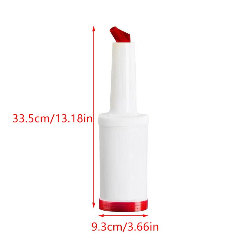 

1L Plastic Juice Jug Dispensers Bar Pour Colorful Juice Pouring Bottle Containers For Bar Home Kitchen Supplies Restaurant Cafe красный