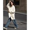 Women's Hooded Mid-length Wool Blend Coat