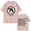 Aphex Twin Graphic Tshirt Men Women Casual Cotton Vintage Short Sleeve T Shirts Male Gothic Rock Tshirts Oversized Streetwear
