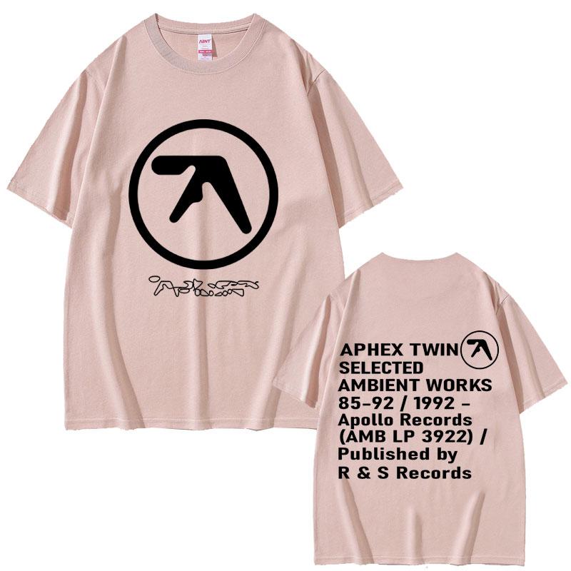 Aphex Twin Graphic Tshirt Men Women Casual Cotton Vintage Short Sleeve T Shirts Male Gothic Rock Tshirts Oversized Streetwear