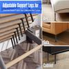 4pcs Adjustable Height Center Bed Support Legs Furniture Legs for Drop Shelves, Frames, Slats and Risers