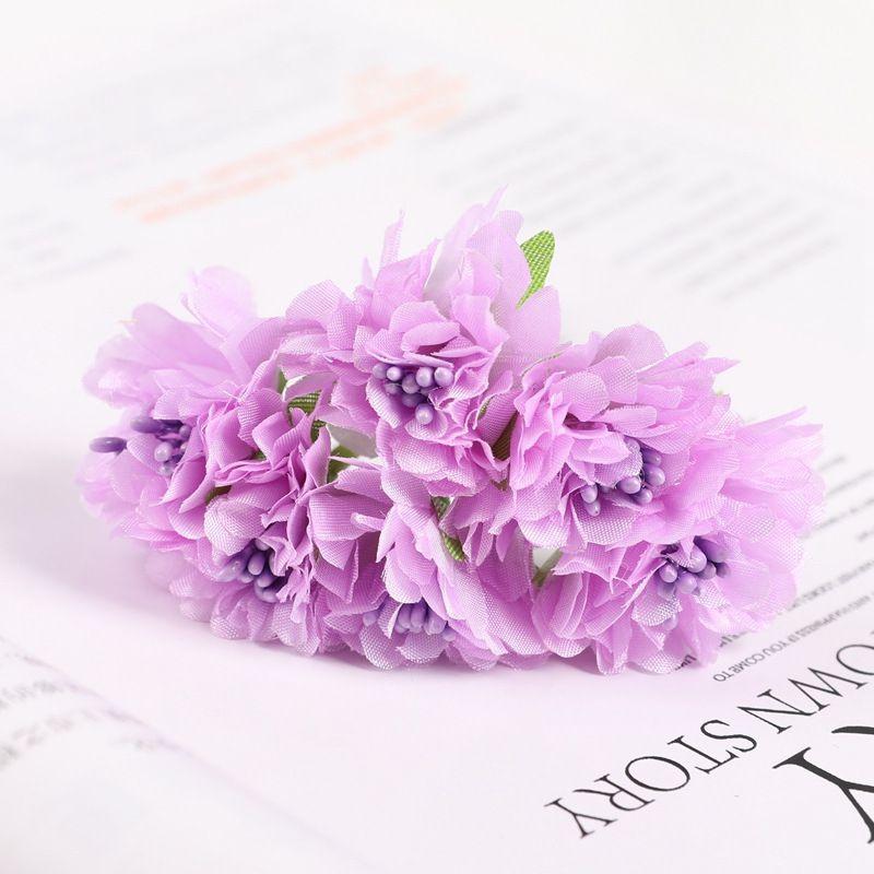 Mini Artificial Flowers Silk Carnation Bouquet Home Wedding Party Decor DIY Gift Wreath Decorations