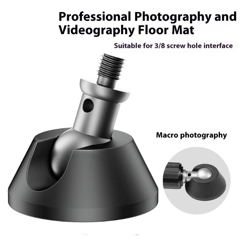 Anti Slip 3/8 Thread Camera Tripod Feet Adjustable Angle Aluminum Silicone Base For Stable DSLR Support