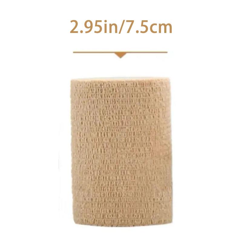 10 Rolls Medical Adhesive Bandage Elastic Breathable Sports Self Adhesive Tape Beige Wrap Finger Tape For Wrist Ankle First Aid
