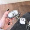 Silver Butterfly Pendant for Apple AirPods Pro1 Bluetooth Wireless Headset Cover 1/1/1 Generation Transparent Quicksand