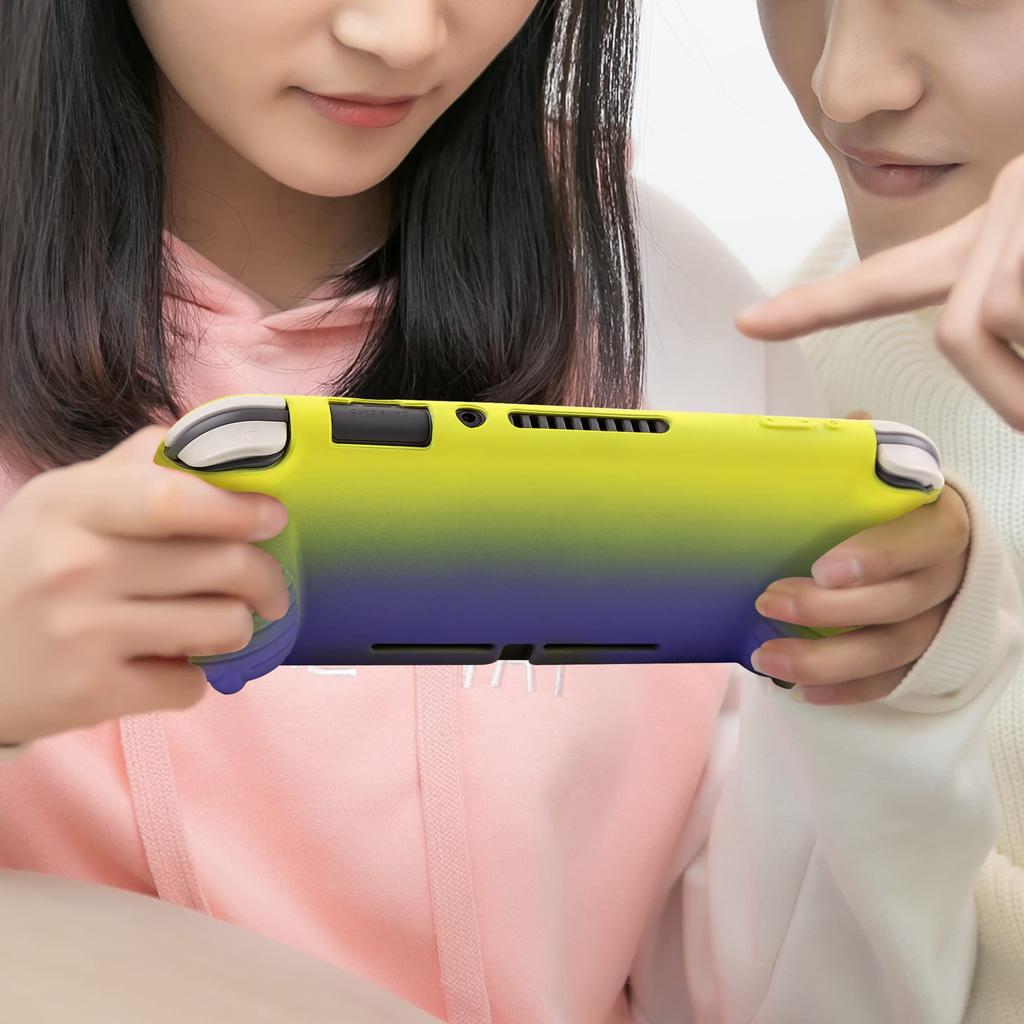Switch Lite Silicone Morbido Completo Speciale Sottile e Confortevole Facile da Applicare e Impermeabile e Supporto Include 4 Copri Joystick e Custodia, Cover,