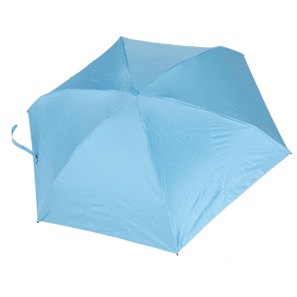 Capsule Umbrella Portable 5 Ribs Folding Umbrella UV Proof Sunscreen Windproof Dual Use Umbrella for Daily Travel