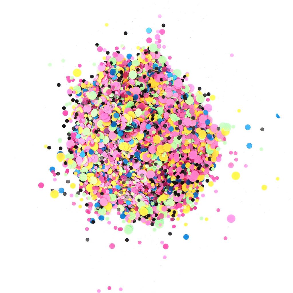 Circle Shape Chunky Glitter Cosmetic Nail Art Flakes Festival Crafts Sequins 50g