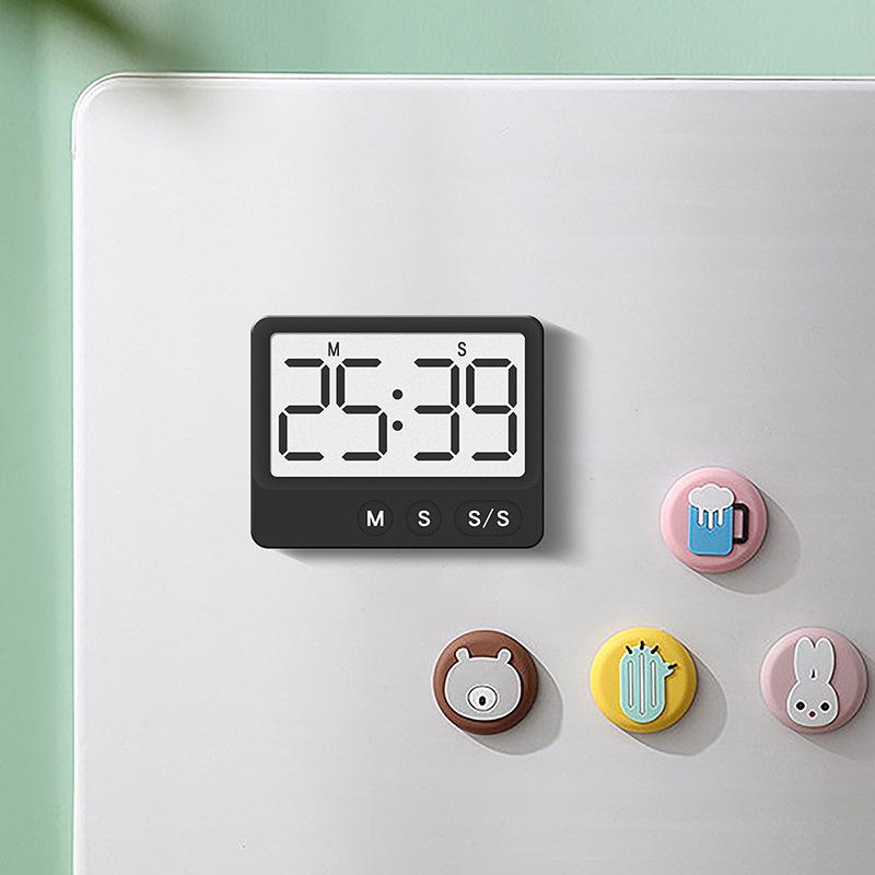 Korean Version Timer Magnetic Absorption Simple Large Screen Digital Positive Countdown Baking Kitchen Timer Y8301 Timer