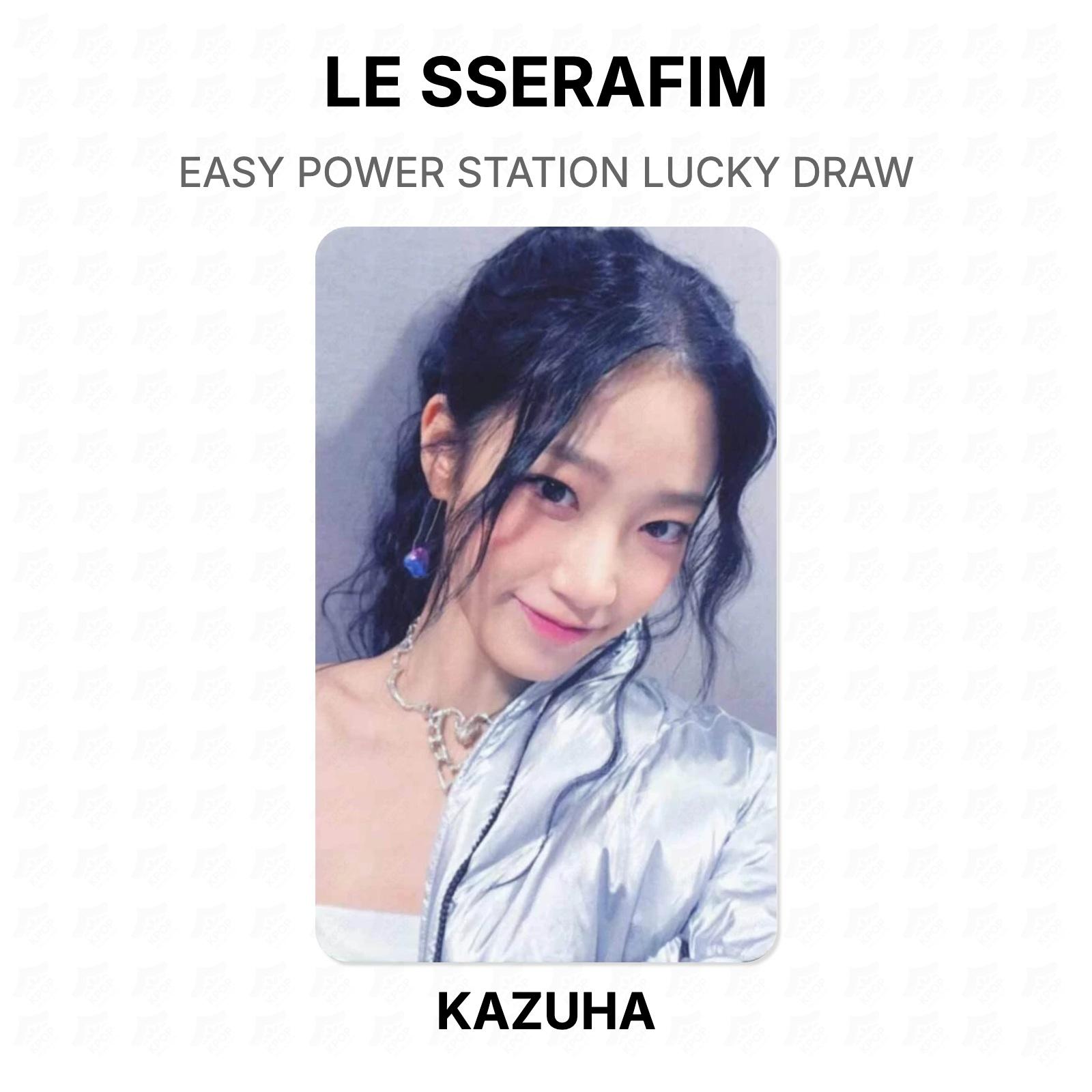 LE SSERAFIM EASY POWER STATION LUCKY DRAW Official Photocard KAZUHA