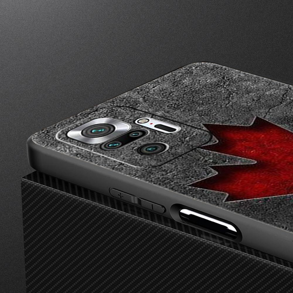 Maple Canada Flag Love Football Phone Case For Xiaomi Redmi Note 14 13 5G 10 11 12 Pro Plus 4G 14C 13C 12C 10C Black Cover